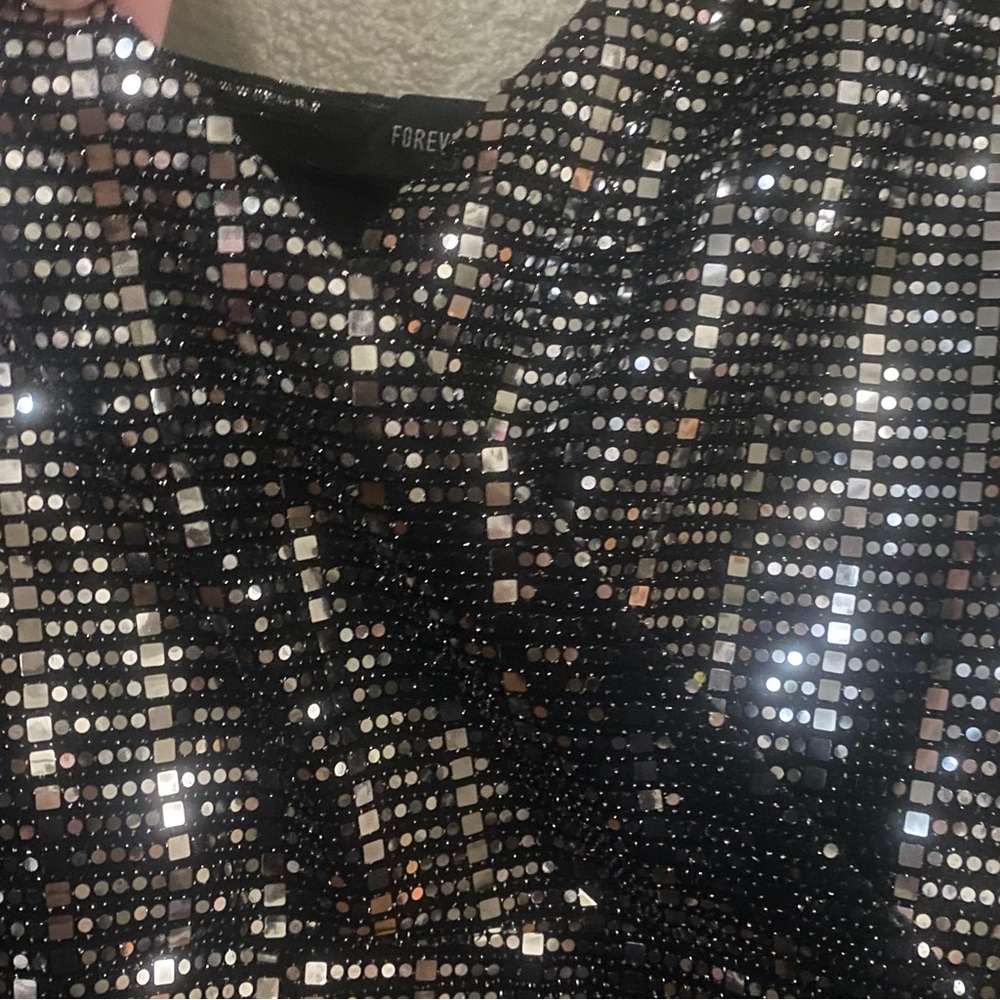 Forever 21 Silver Sequin Romper - image 5